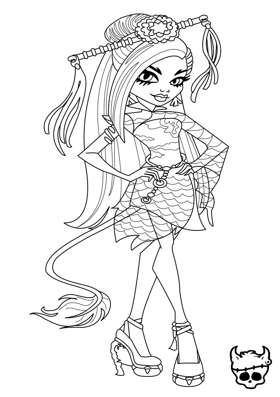 130 Monster High Coloring Pages Printable 54