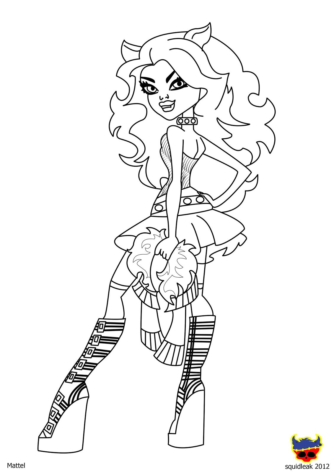 130 Monster High Coloring Pages Printable 56