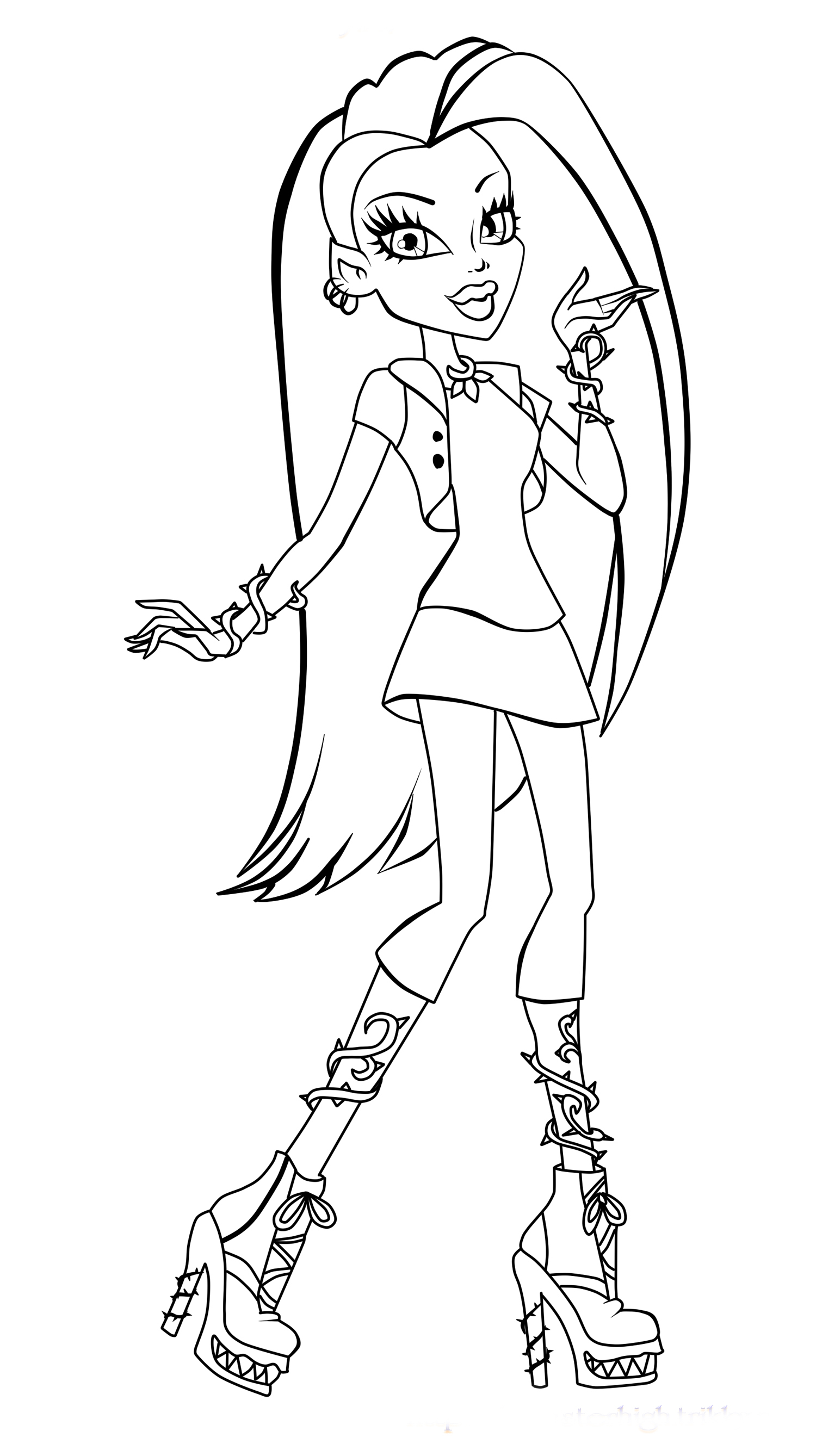 130 Monster High Coloring Pages Printable 67