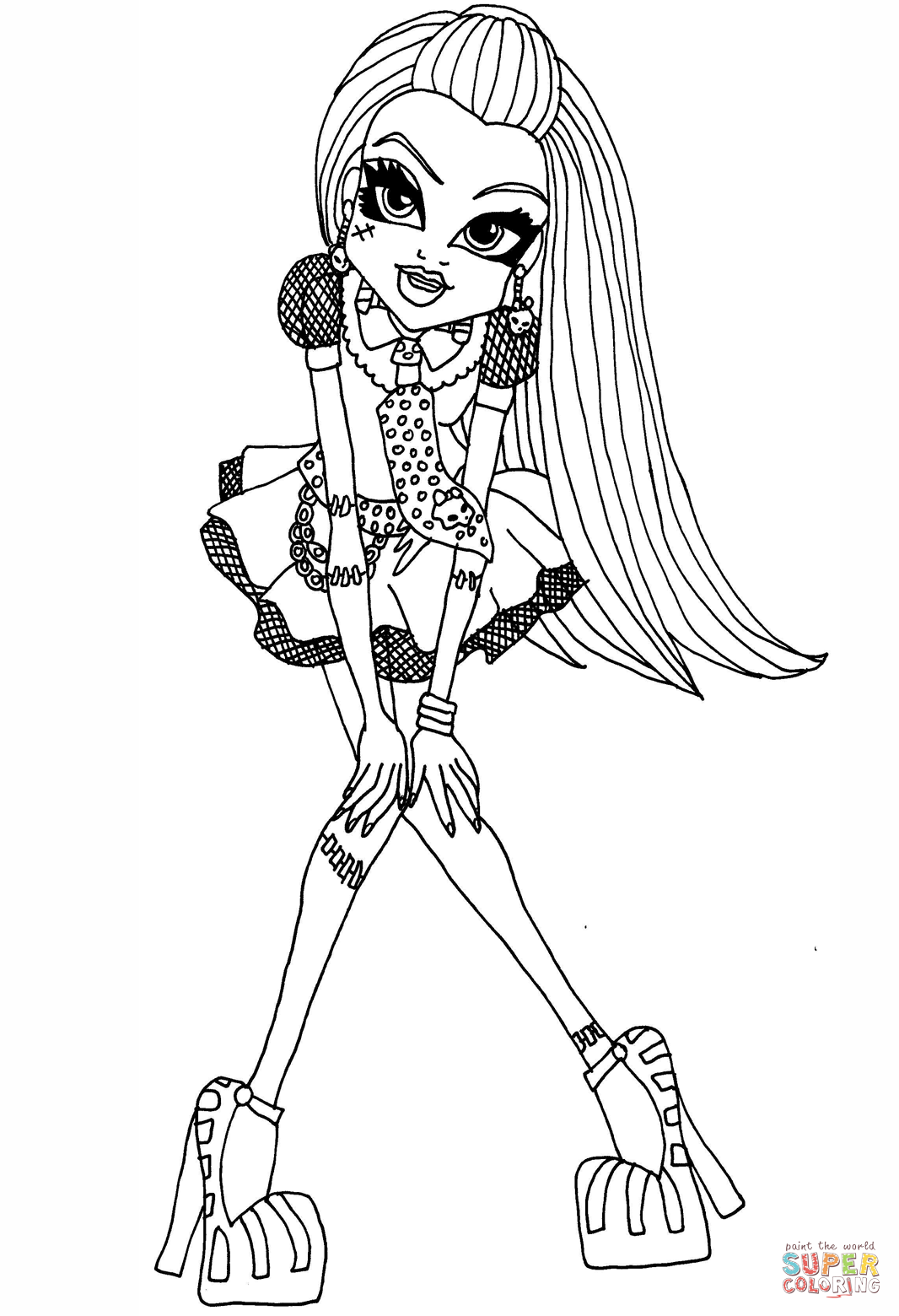 130 Monster High Coloring Pages Printable 69