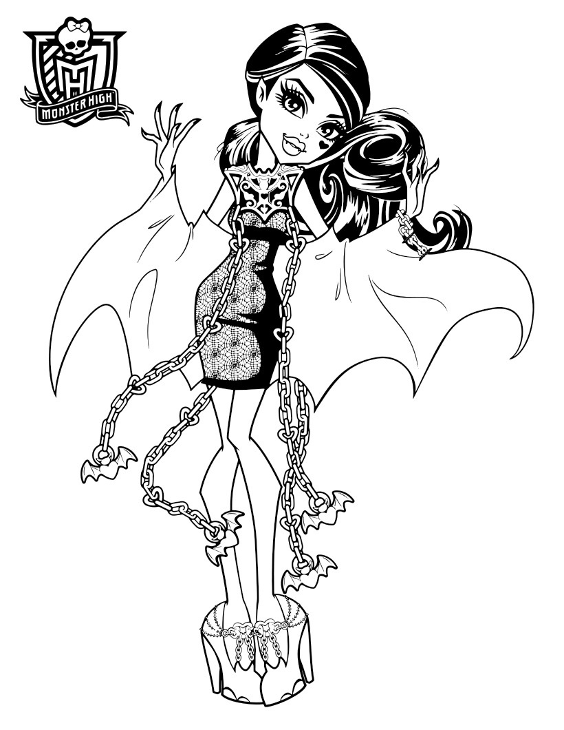 130 Monster High Coloring Pages Printable 70