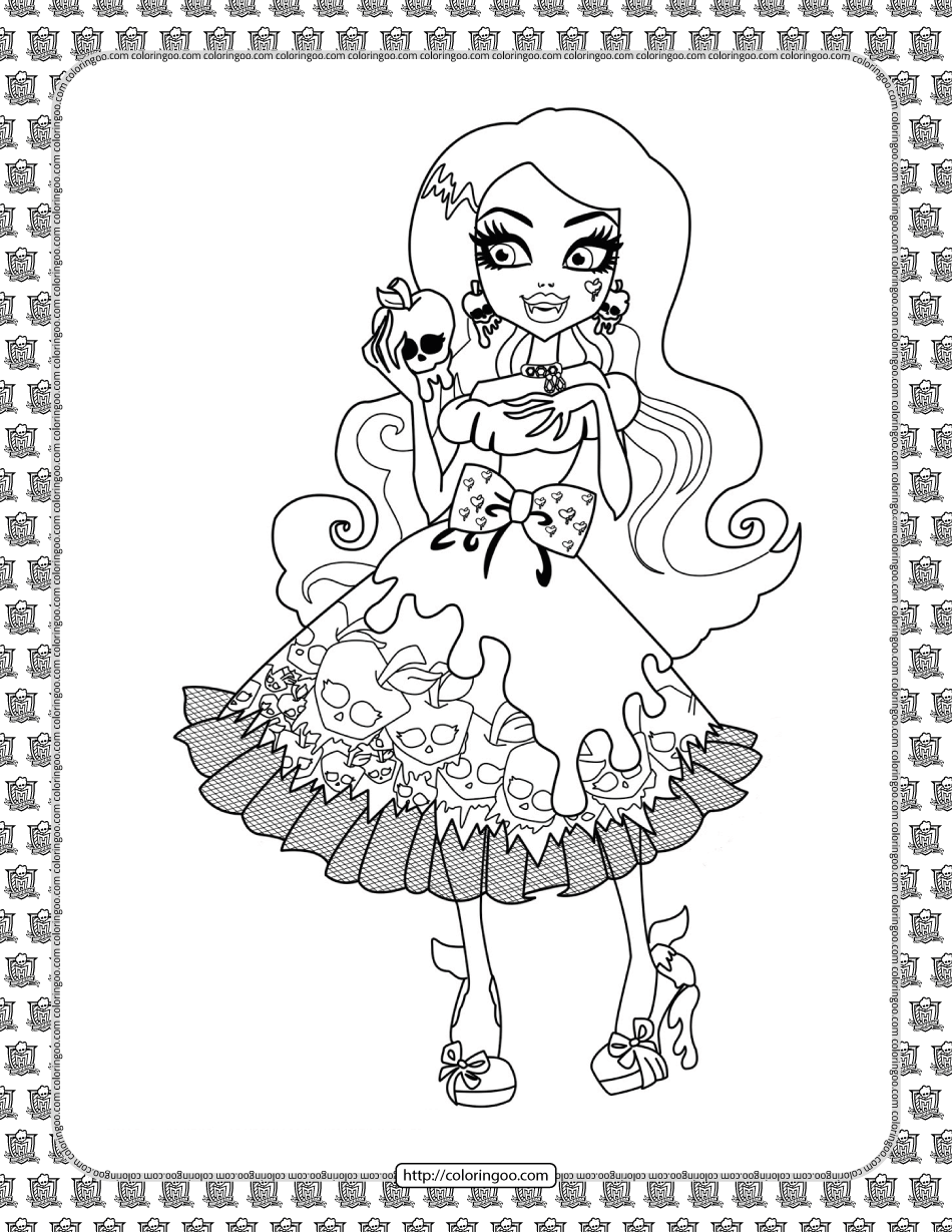 130 Monster High Coloring Pages Printable 81