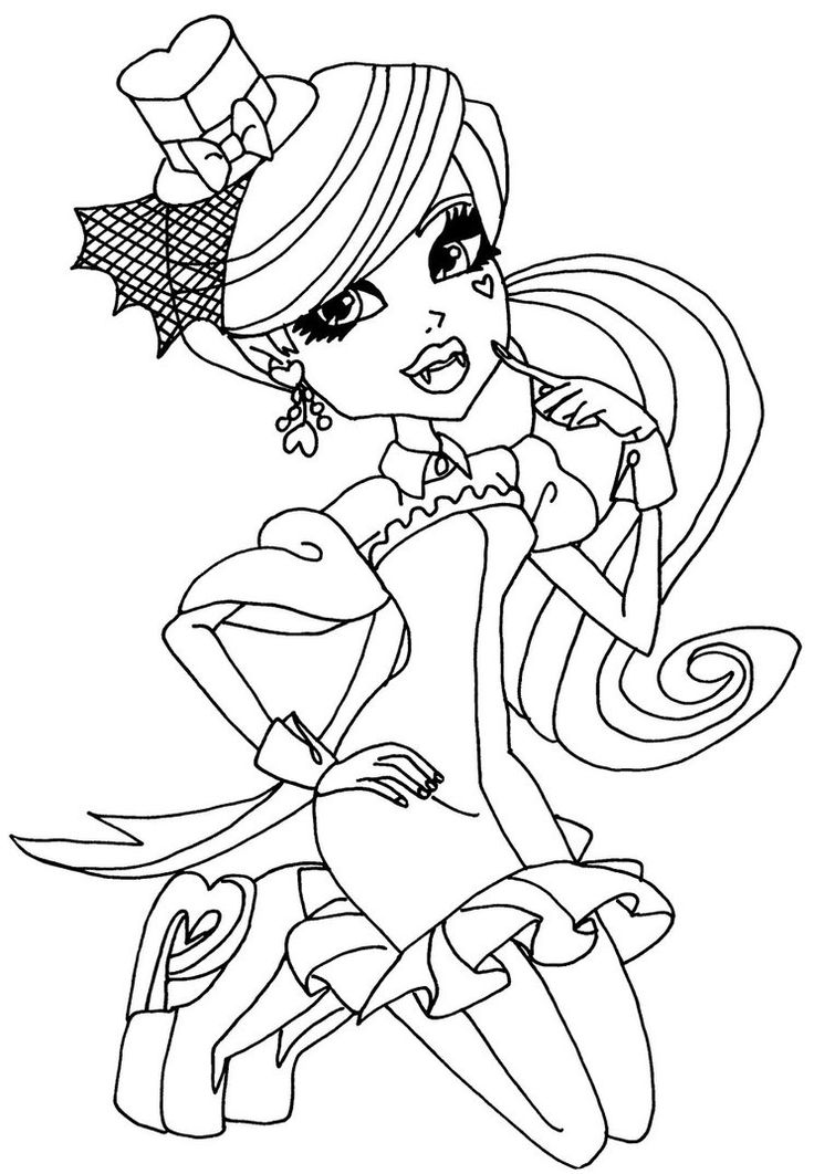 130 Monster High Coloring Pages Printable 84