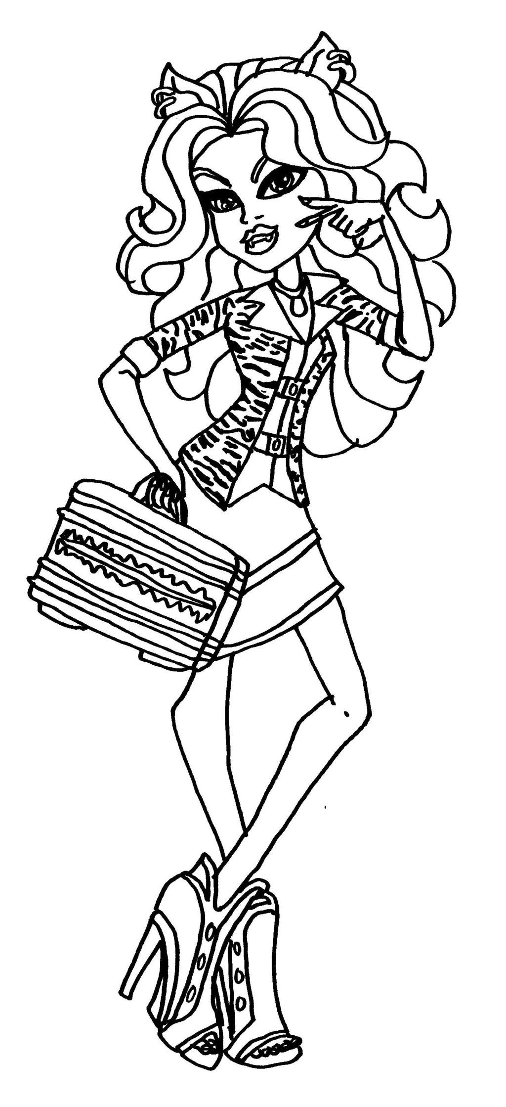 130 Monster High Coloring Pages Printable 90