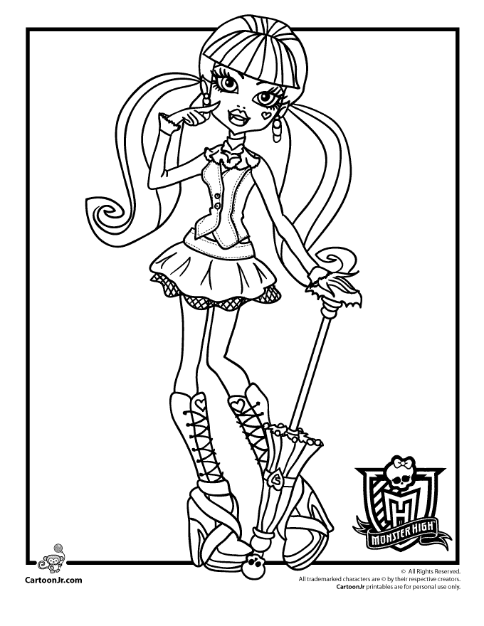 130 Monster High Coloring Pages Printable 94