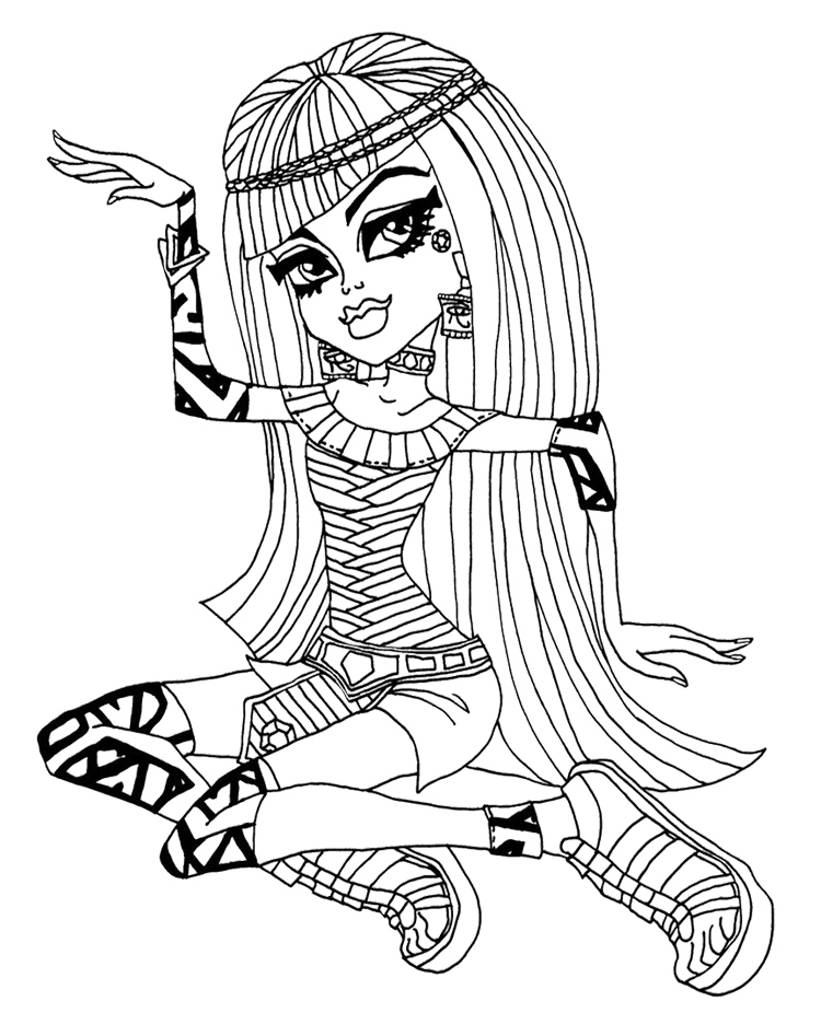 130 Monster High Coloring Pages Printable 96