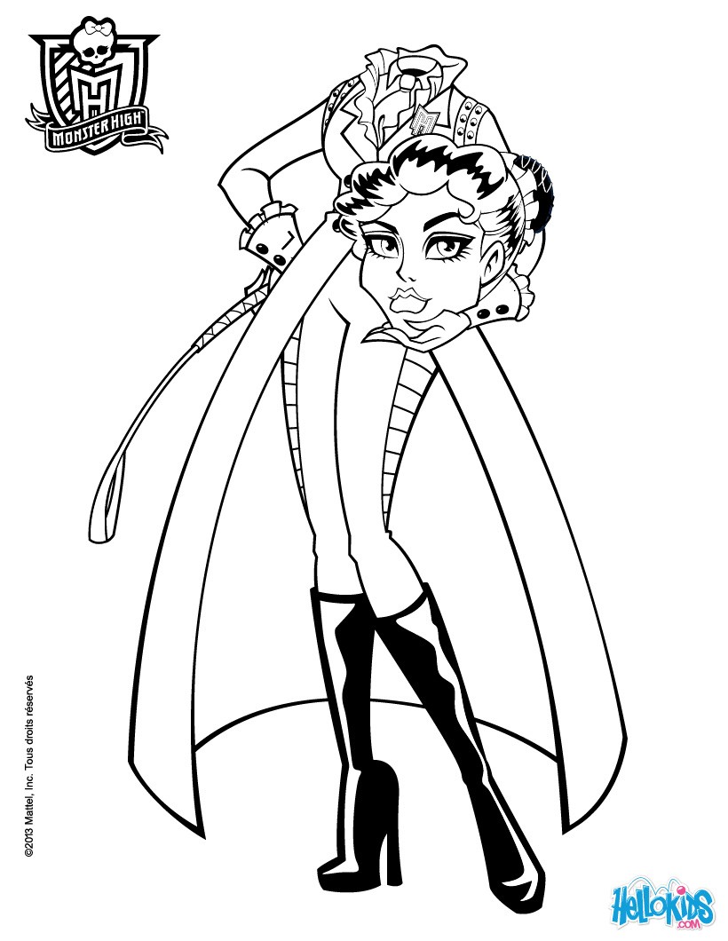 130 Monster High Coloring Pages Printable 99