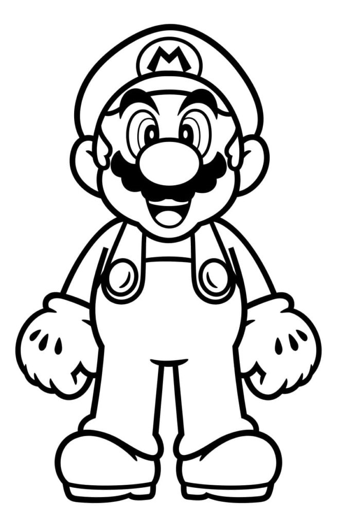 93 Cute Luigi Coloring Pages for Kids Printable 20