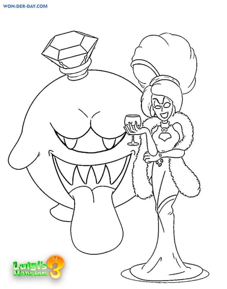 93 Cute Luigi Coloring Pages for Kids Printable 23