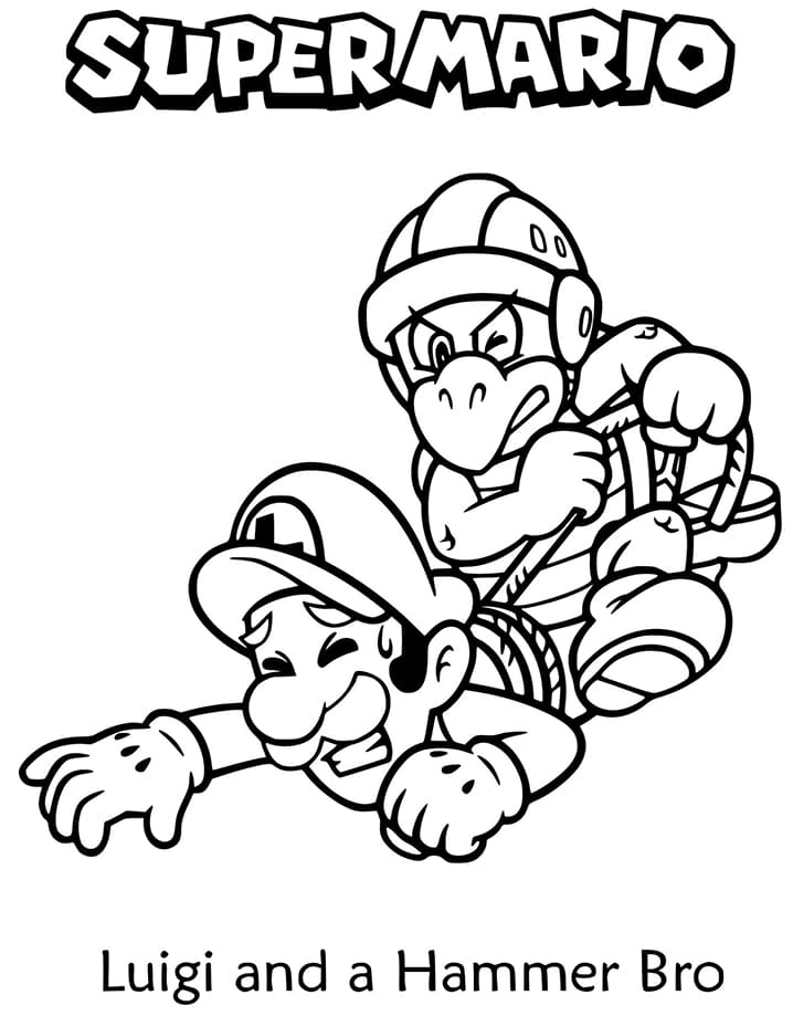 93 Cute Luigi Coloring Pages for Kids Printable 26