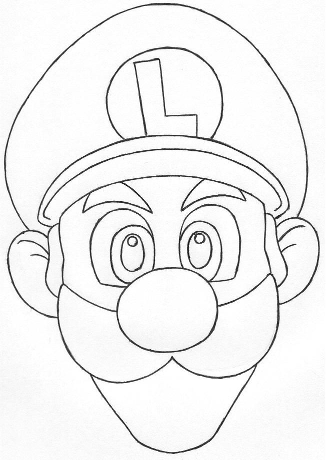 93 Cute Luigi Coloring Pages for Kids Printable 27