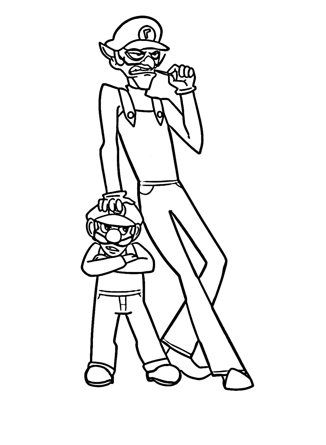 93 Cute Luigi Coloring Pages for Kids Printable 31