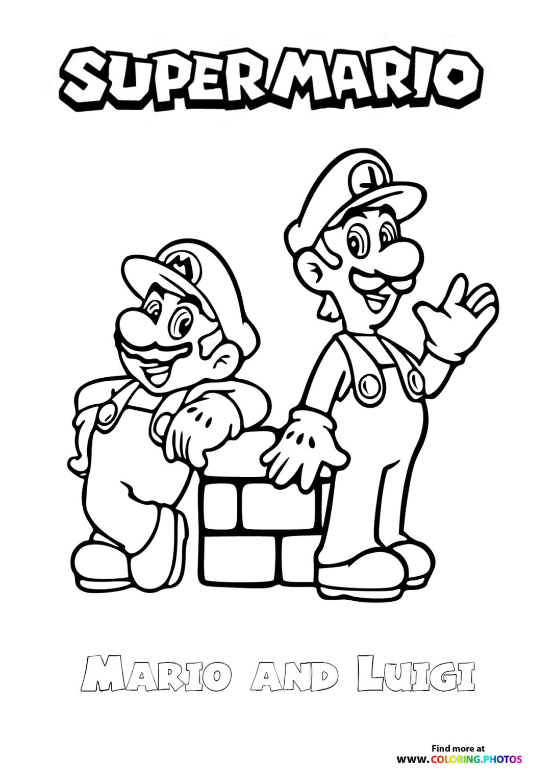 93 Cute Luigi Coloring Pages for Kids Printable 39