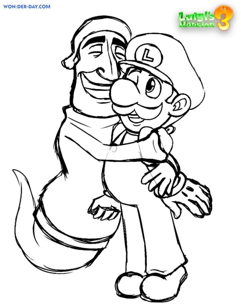 93 Cute Luigi Coloring Pages for Kids Printable 40