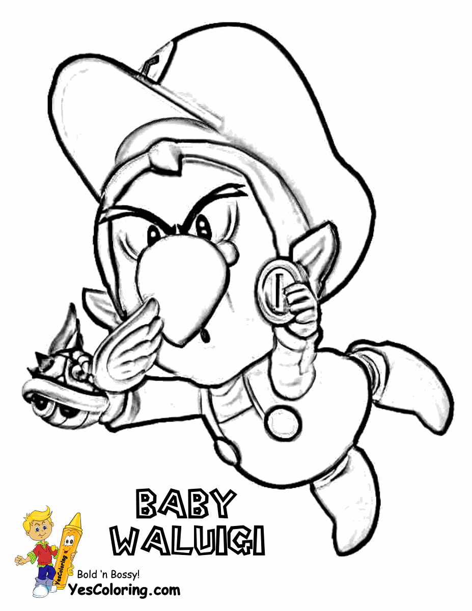 93 Cute Luigi Coloring Pages for Kids Printable 65