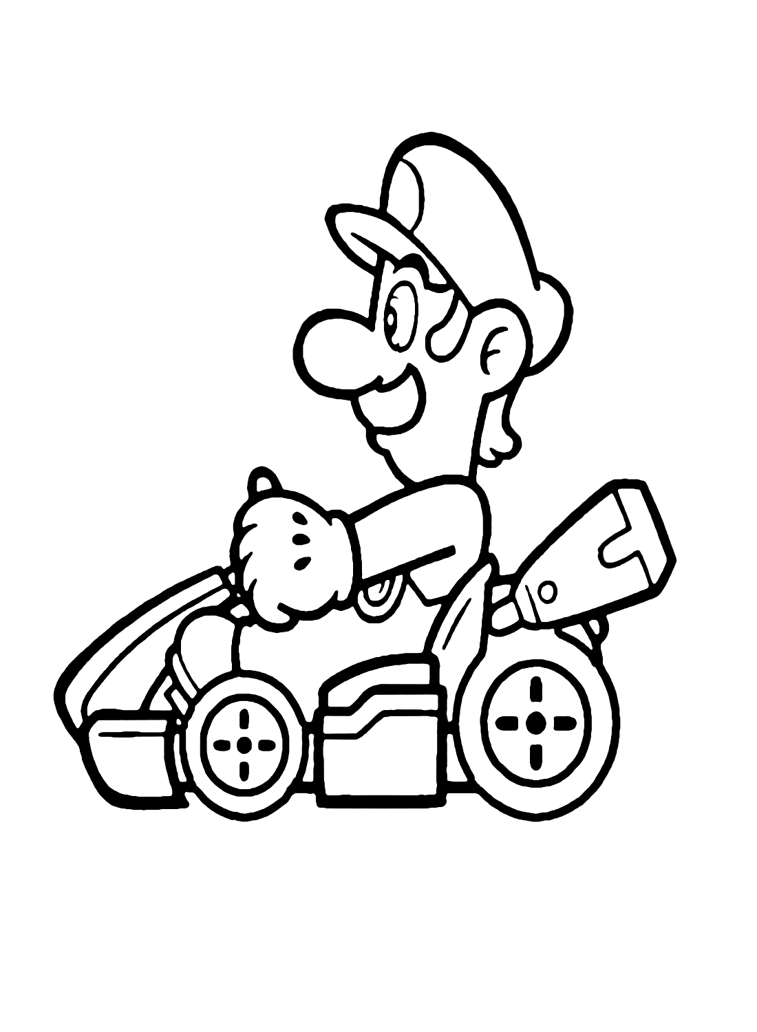 93 Cute Luigi Coloring Pages for Kids Printable 77