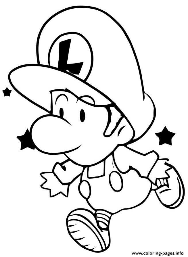 93 Cute Luigi Coloring Pages for Kids Printable 81