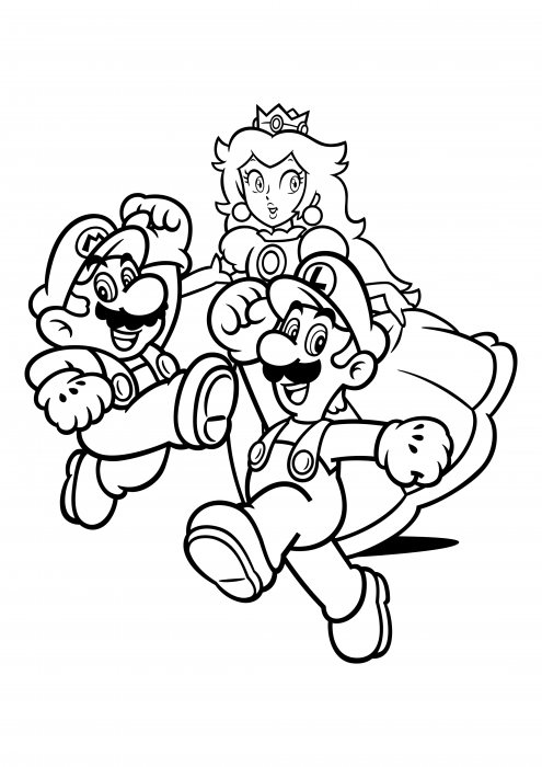 93 Cute Luigi Coloring Pages for Kids Printable 93