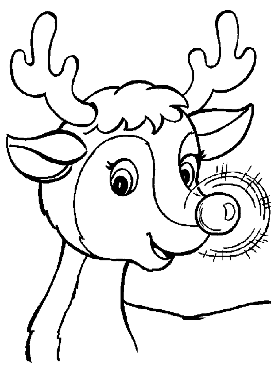 rudolph coloring pages for kids printable jpg