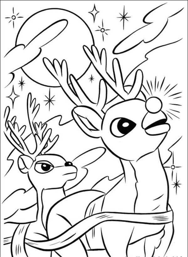 rudolph coloring pages for kids printable jpg