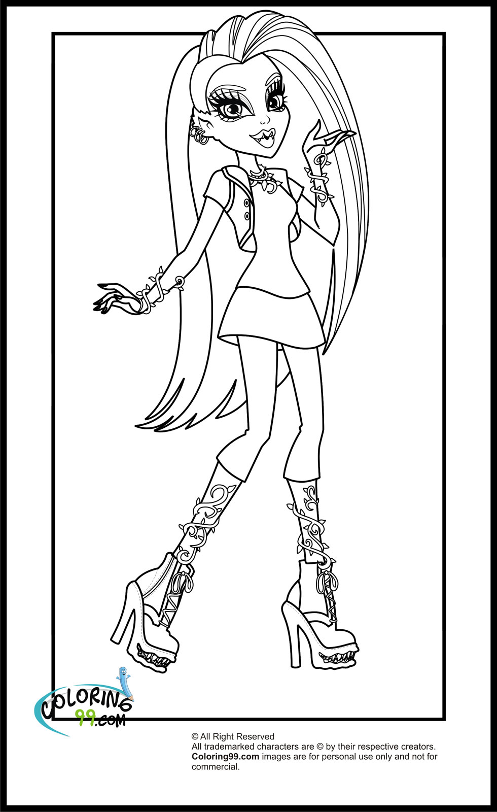 monster high coloring pages printable jpg