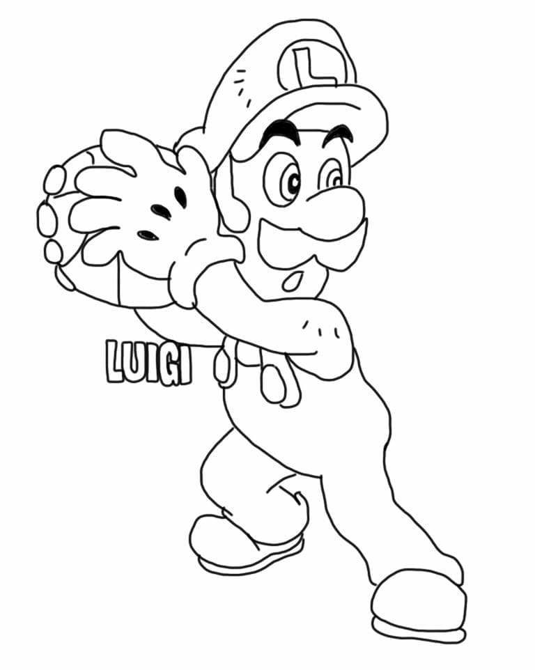 cute luigi coloring pages for kids printable jpg