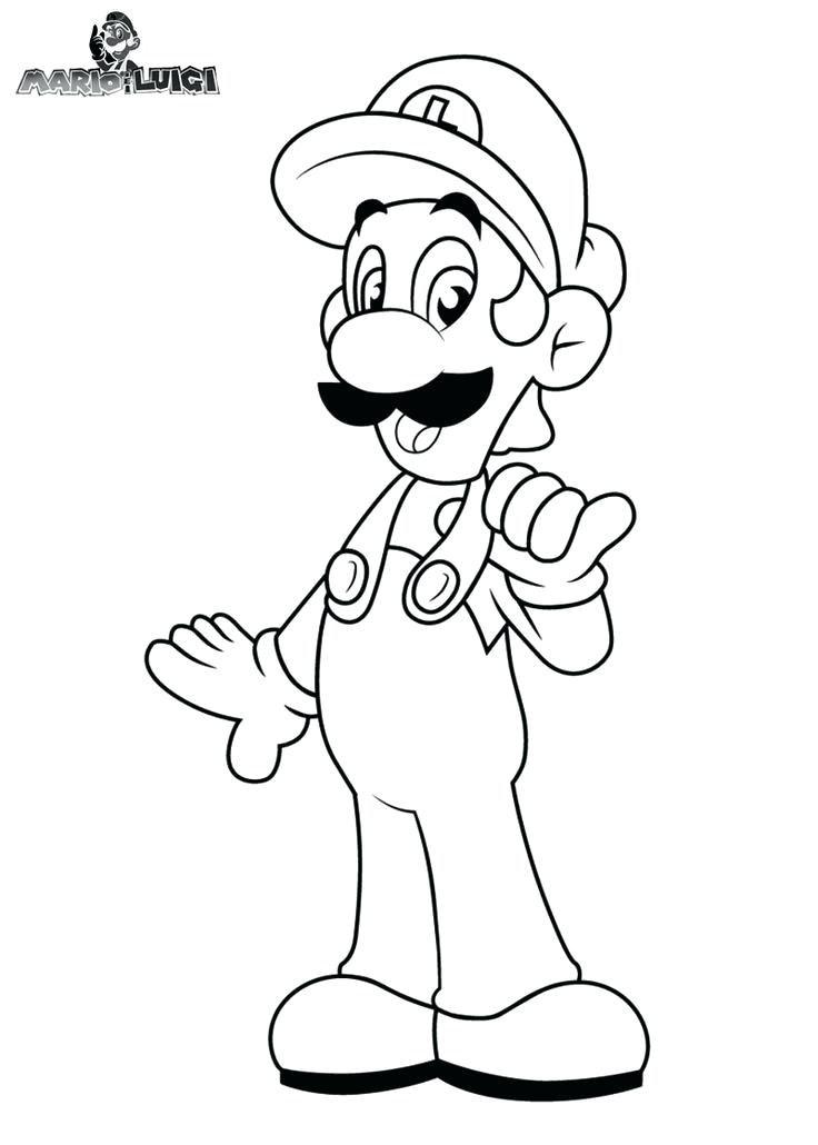 cute luigi coloring pages for kids printable jpg