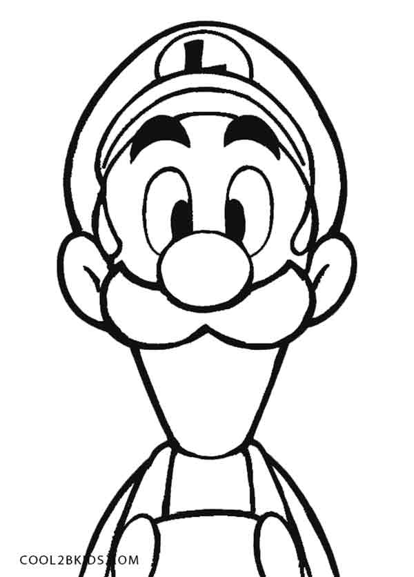 cute luigi coloring pages for kids printable jpg