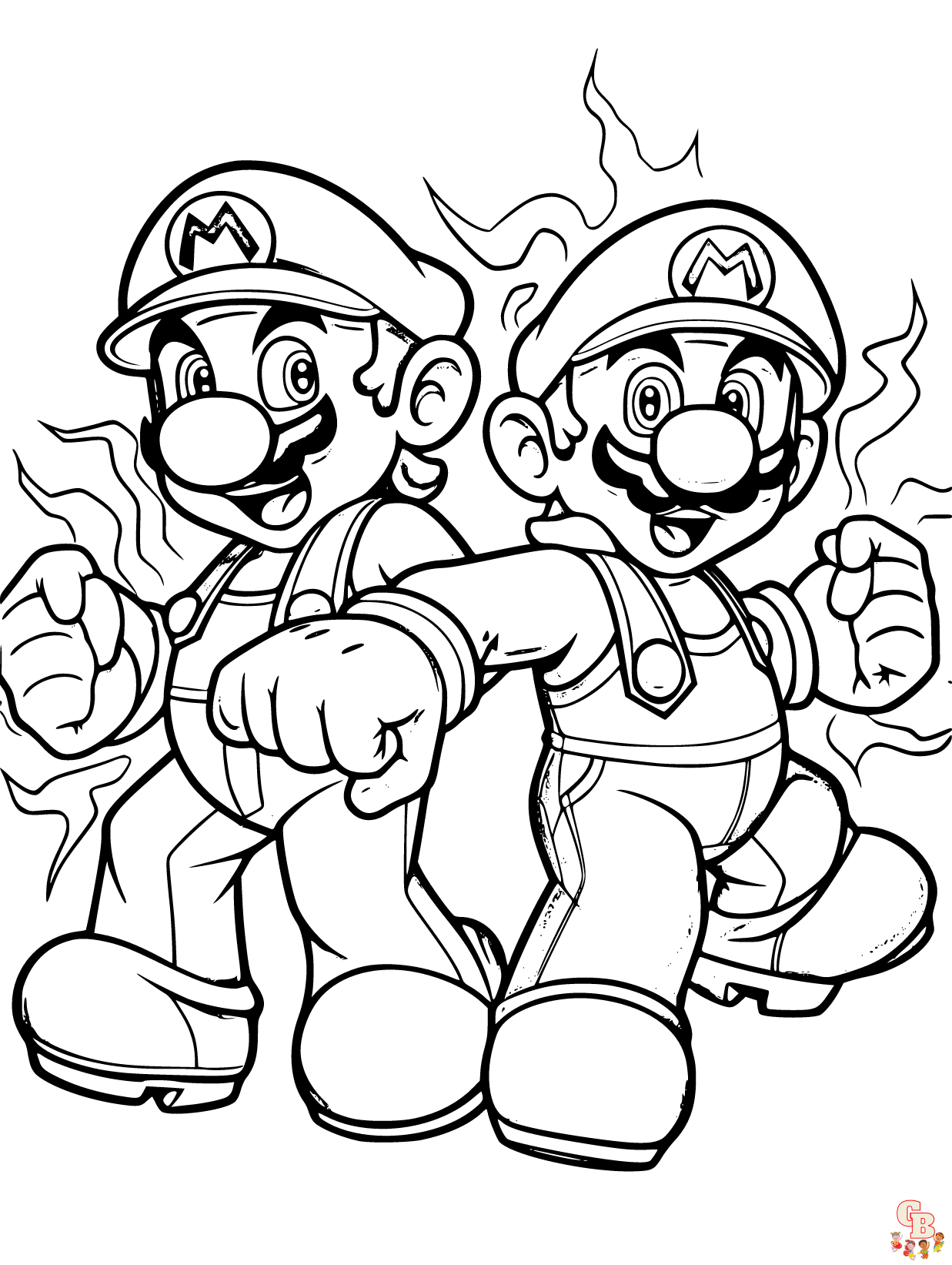 cute luigi coloring pages for kids printable jpg