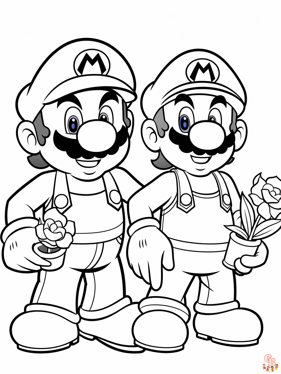 cute luigi coloring pages for kids printable jpg