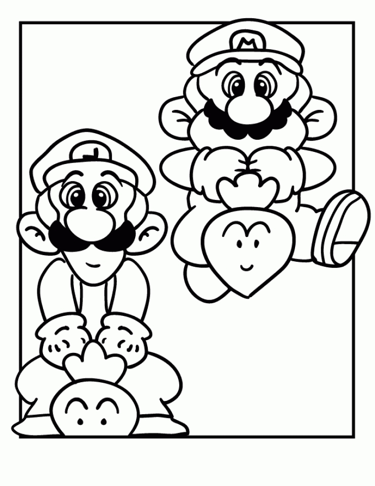 cute luigi coloring pages for kids printable jpg