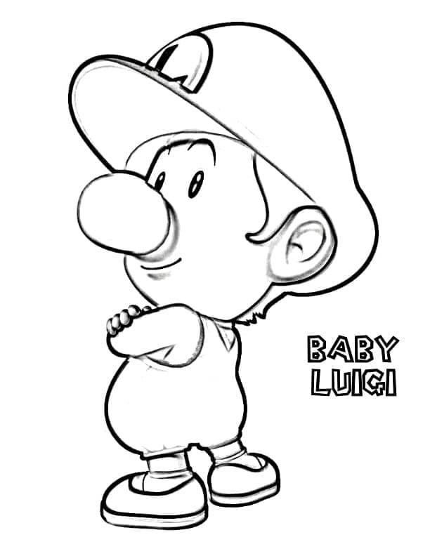 cute luigi coloring pages for kids printable jpg