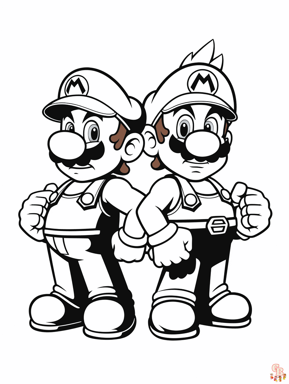 cute luigi coloring pages for kids printable jpg