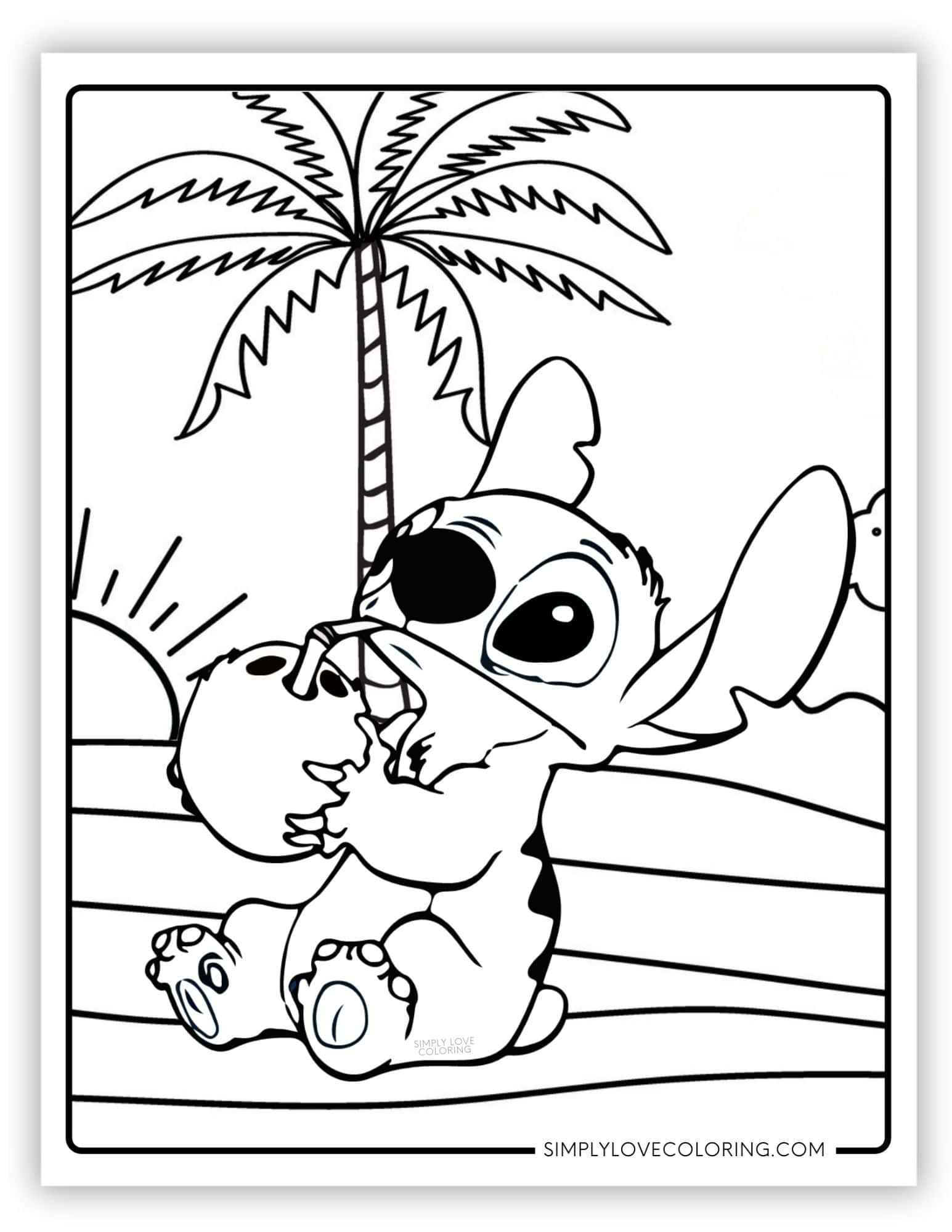 joyful lilo and stitch easter coloring pages printable jpg