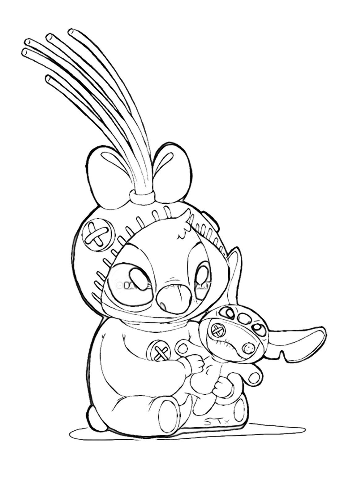 adorable disney lilo and stitch coloring pages printable jpg